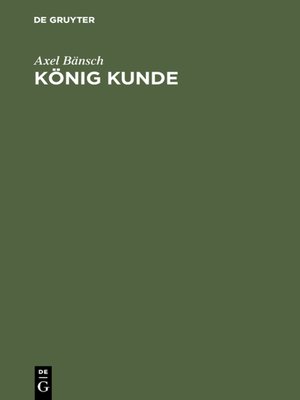 cover image of König Kunde